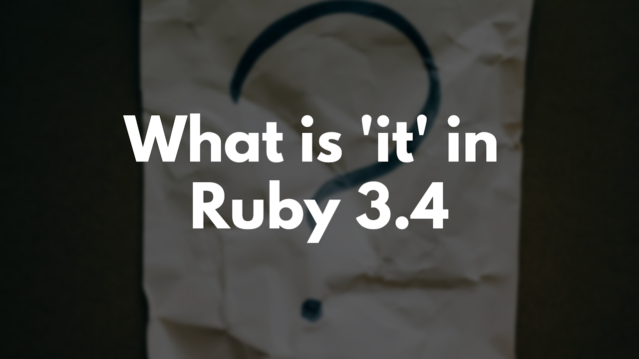 What is 'it' in Ruby 3.4 thumbnail image