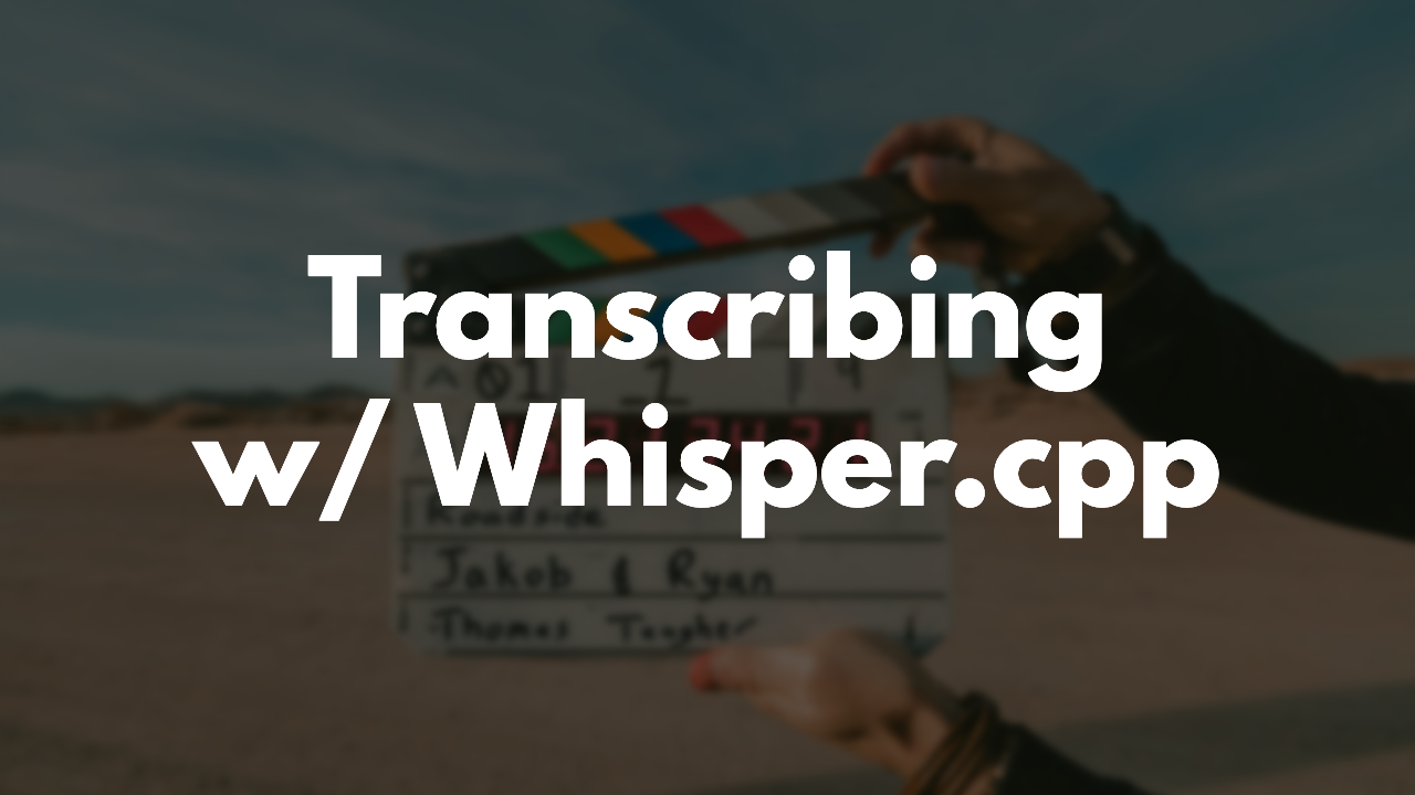 Transcribing Videos with Whisper & Ruby thumbnail image
